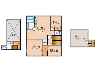 大内レジデンスの物件間取画像